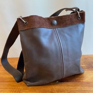 Medium size thick leather Canadian Penny purse 10" x 10"